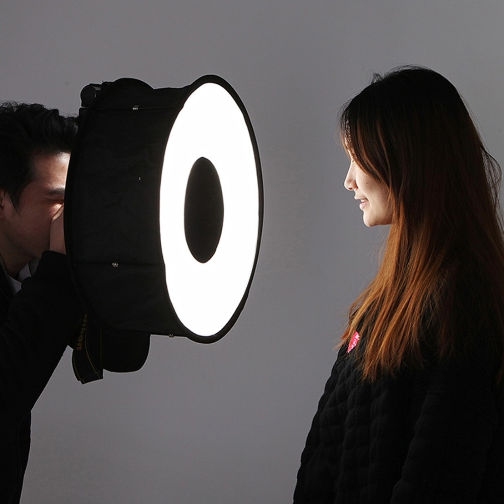 Photography Lighting Diffuser - 45cm 링 소프트박스 스피드라이트 원형 플래시