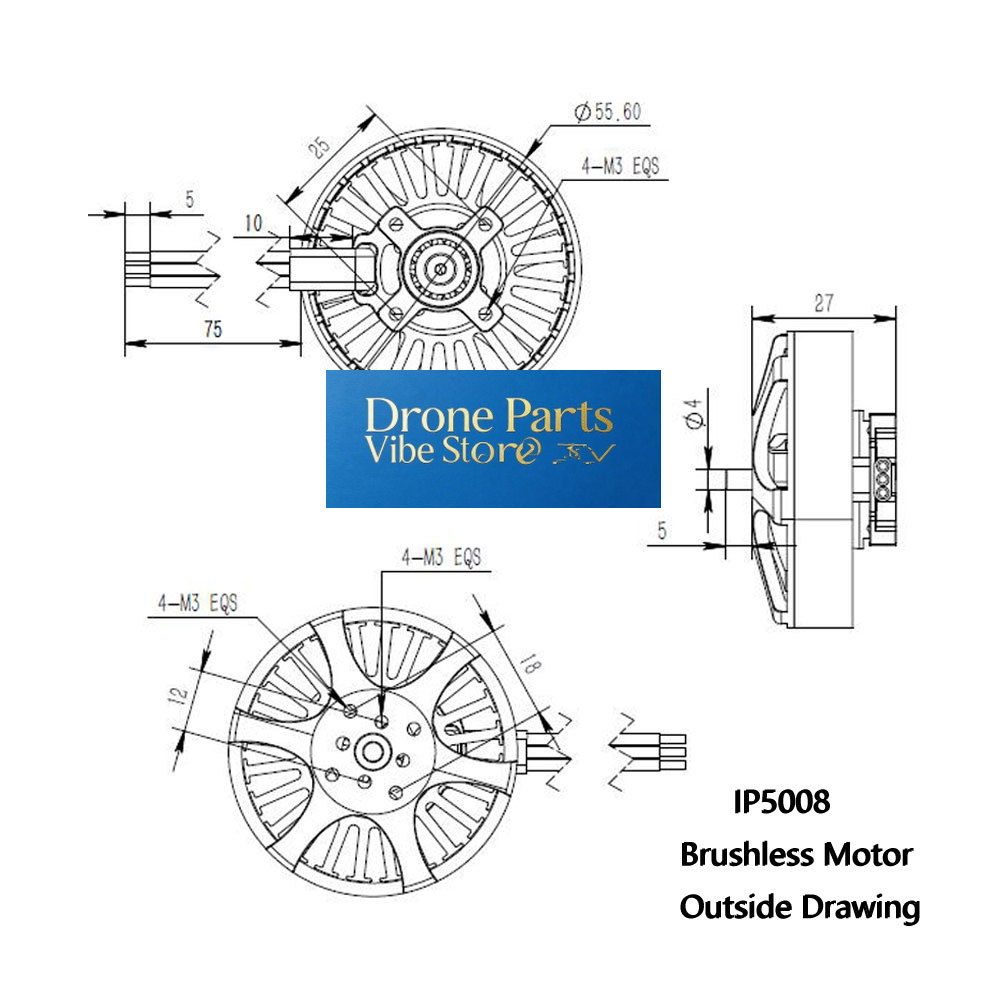 Photography Lighting Composition - DParts1IP5008 KV370 멀티 로터 드론용 브러시리스