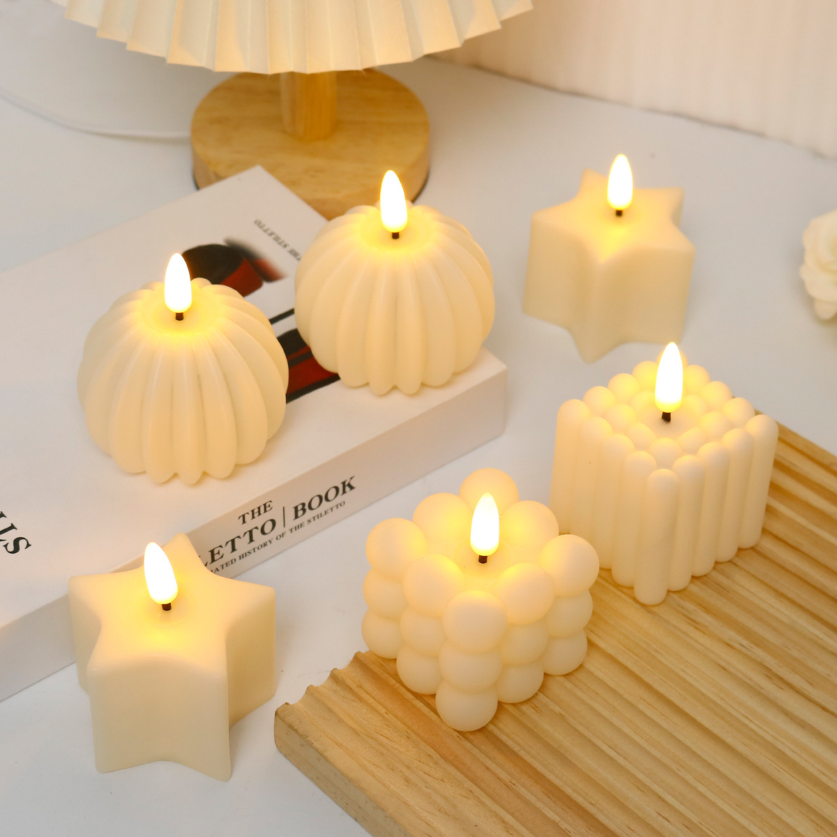 웨딩, 생일, 크리스마스 장식용 LED 캔들 큐브, 무 - Photography Lighting Led 리뷰 및 가격