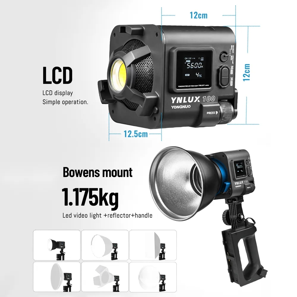 용누오 YNLUX100 100W 3200K-5600K  - Photography Lighting Led 리뷰 및 가격