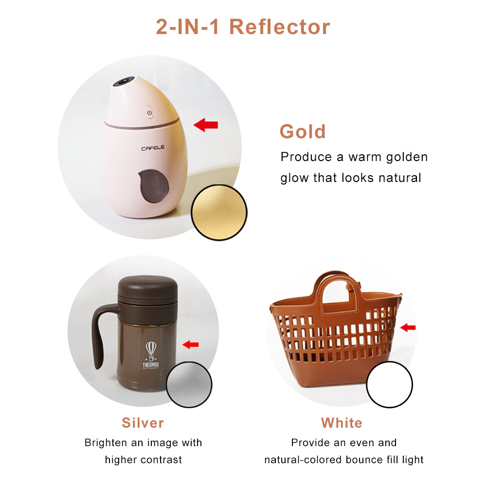 2in1 원형 휴대용 반사판 30cm 60cm 80cm - Photography Lighting Diffuser 리뷰 및 가격
