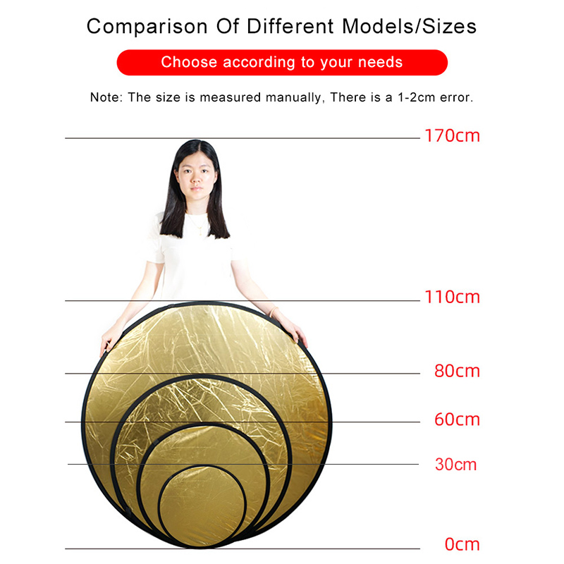 2in1 원형 휴대용 반사판 30cm 60cm 80cm - Photography Lighting Diffuser 리뷰 및 가격
