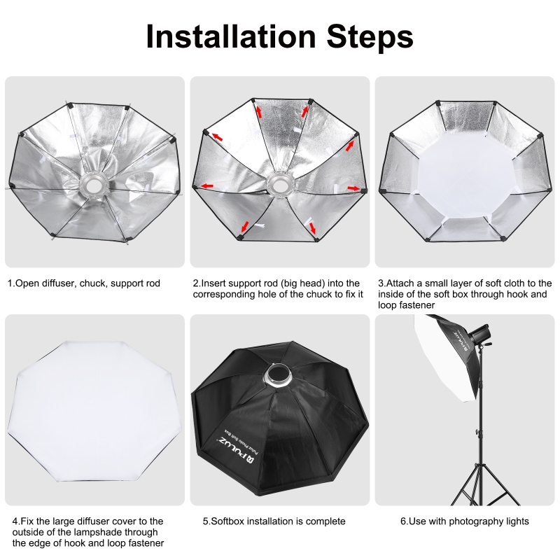 PULUZ 접이식 팔각형 사진 소프트 박스 디퓨저, 8 - Photography Lighting Diffuser 리뷰 및 가격