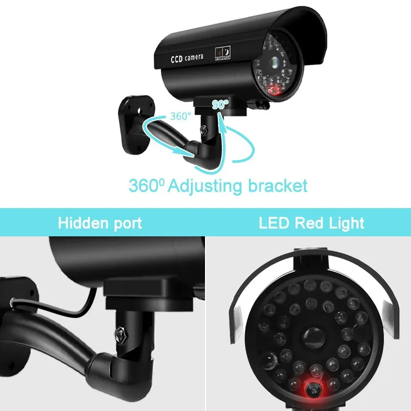 1PC 더미 보안 카메라 방수 실내외 가짜 CCTV 감 - Photography Lighting Patterns 리뷰 및 가격