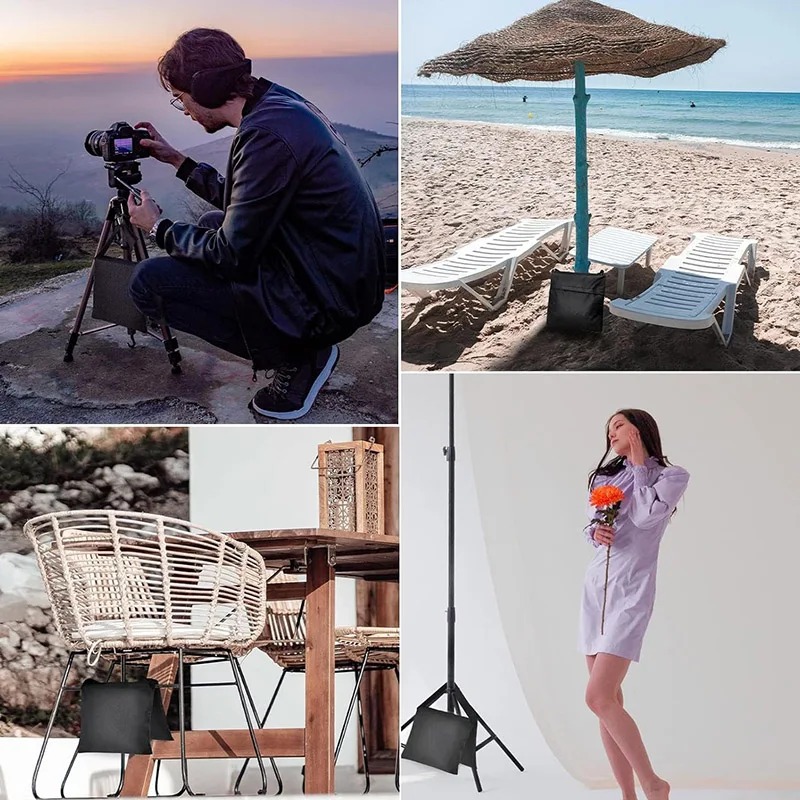 4pcs/2pcs/1pc 사진 스튜디오에 대 한 검은  - Photography Lighting Weight Bags 리뷰 및 가격