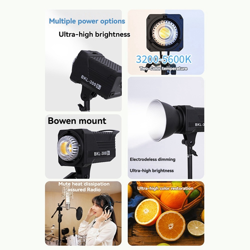 300W Bi LED 비디오 조명, 인물 사진 및 야외 - Photography Lighting Led 리뷰 및 가격